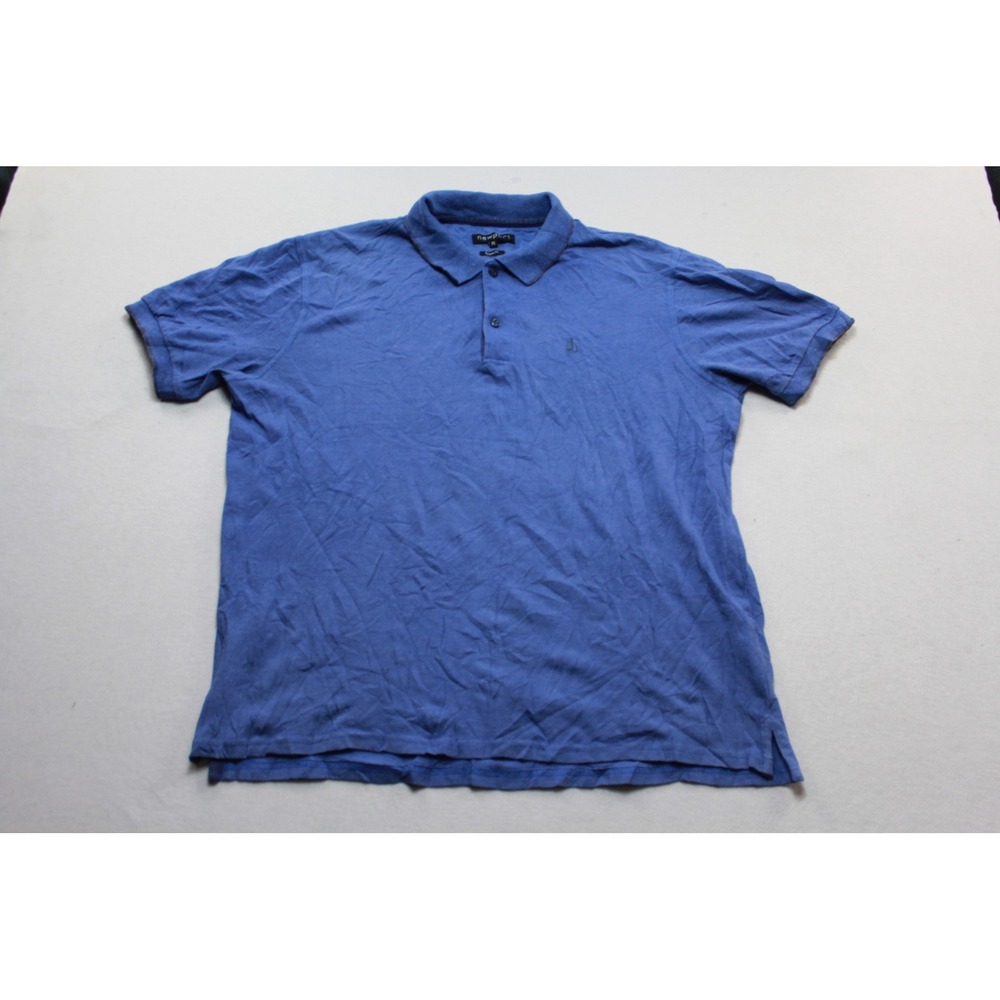 Newport Polo Shirt Mens Extra Large Blue Good Short Sleeve Sailboat Logo Regular